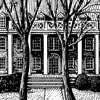 Wesley Hall Albion College Print by Maggie LaNoue